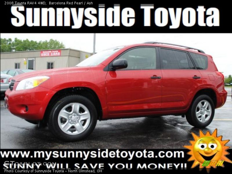 Barcelona Red Pearl / Ash 2008 Toyota RAV4 4WD