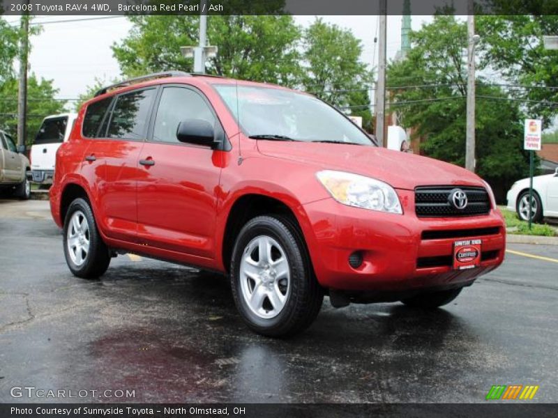 Barcelona Red Pearl / Ash 2008 Toyota RAV4 4WD