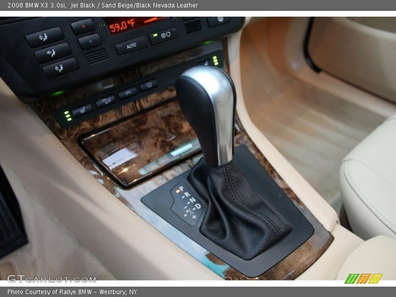 Jet Black / Sand Beige/Black Nevada Leather 2008 BMW X3 3.0si
