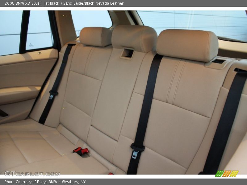 Jet Black / Sand Beige/Black Nevada Leather 2008 BMW X3 3.0si