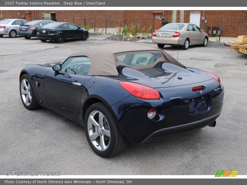 Deep Blue / Steel/Sand 2007 Pontiac Solstice Roadster