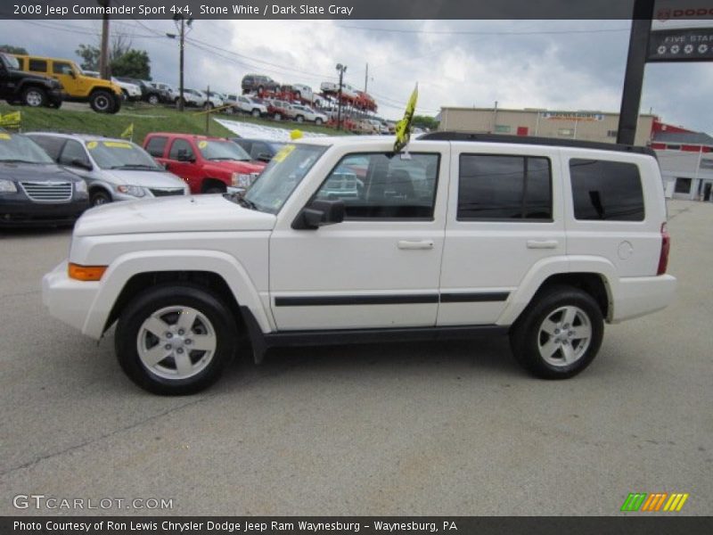 Stone White / Dark Slate Gray 2008 Jeep Commander Sport 4x4