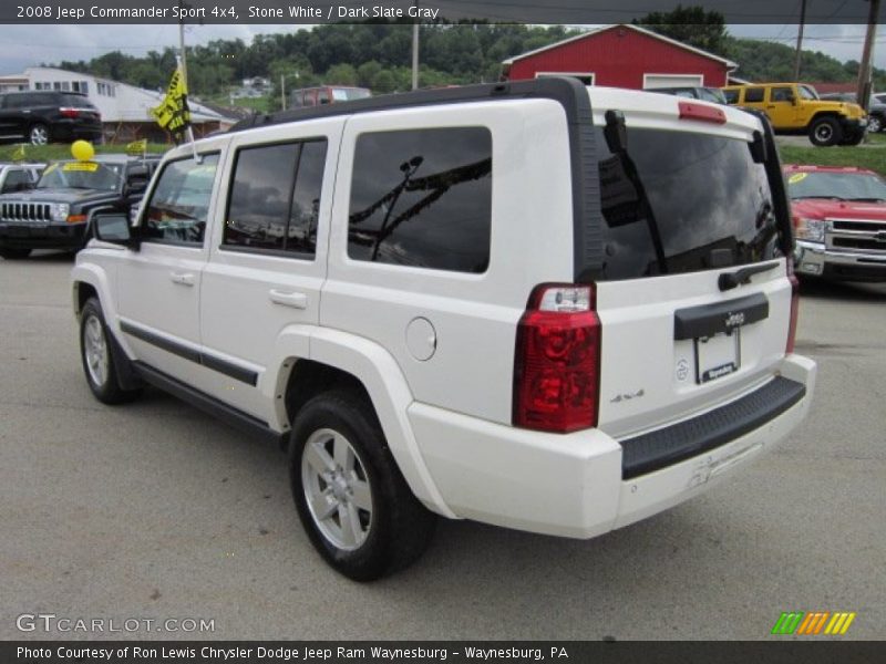 Stone White / Dark Slate Gray 2008 Jeep Commander Sport 4x4