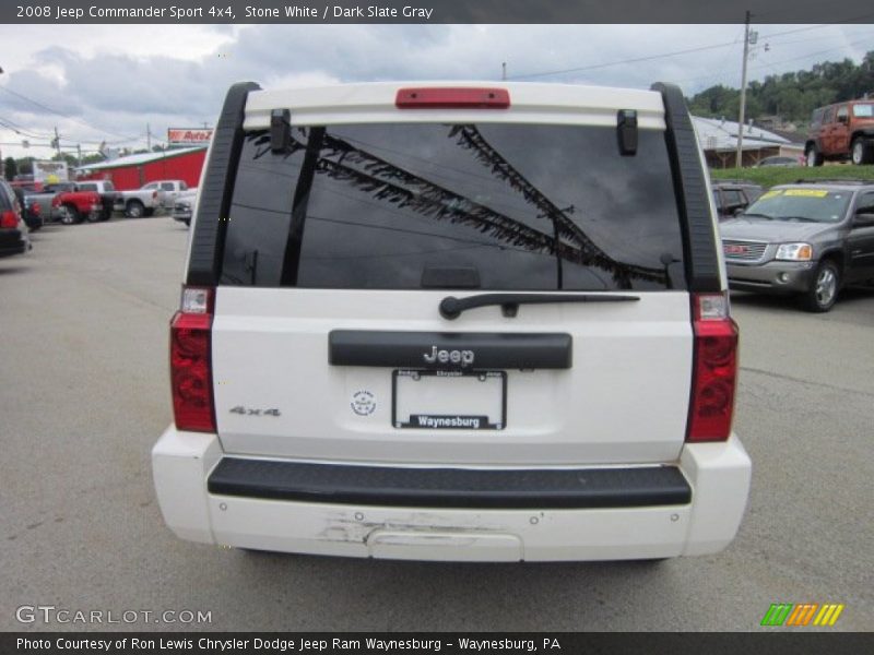 Stone White / Dark Slate Gray 2008 Jeep Commander Sport 4x4