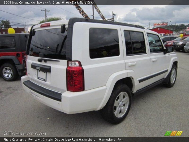 Stone White / Dark Slate Gray 2008 Jeep Commander Sport 4x4