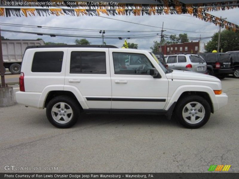 Stone White / Dark Slate Gray 2008 Jeep Commander Sport 4x4