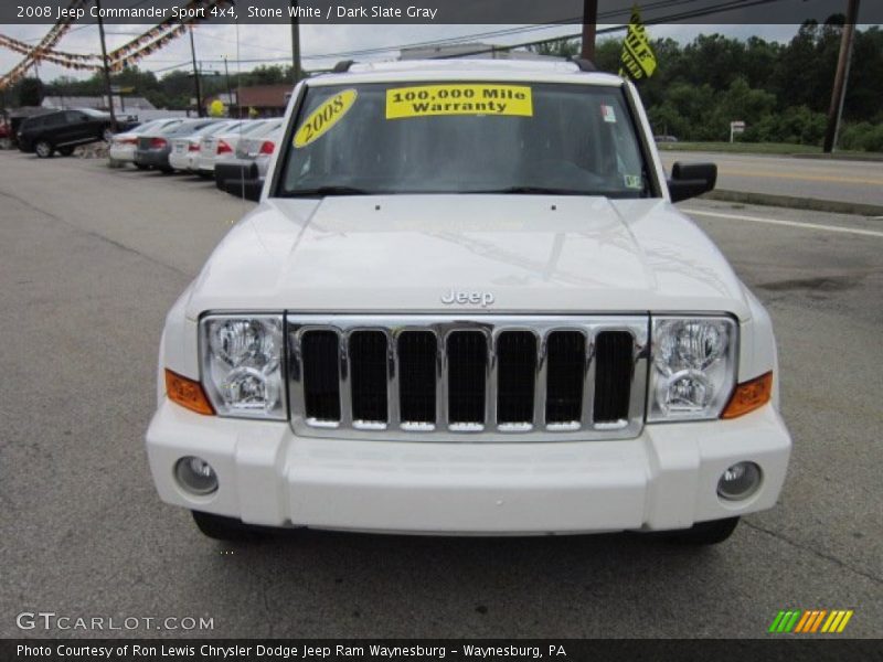 Stone White / Dark Slate Gray 2008 Jeep Commander Sport 4x4
