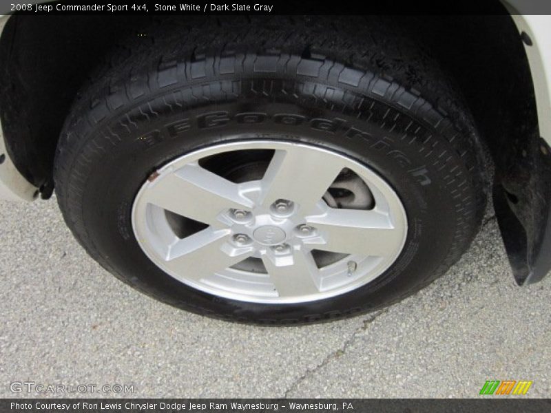 Stone White / Dark Slate Gray 2008 Jeep Commander Sport 4x4