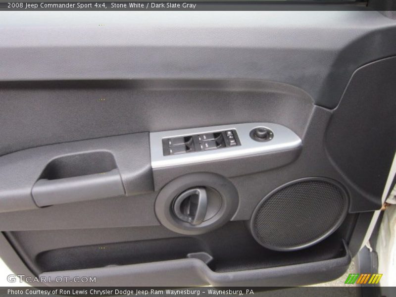 Stone White / Dark Slate Gray 2008 Jeep Commander Sport 4x4