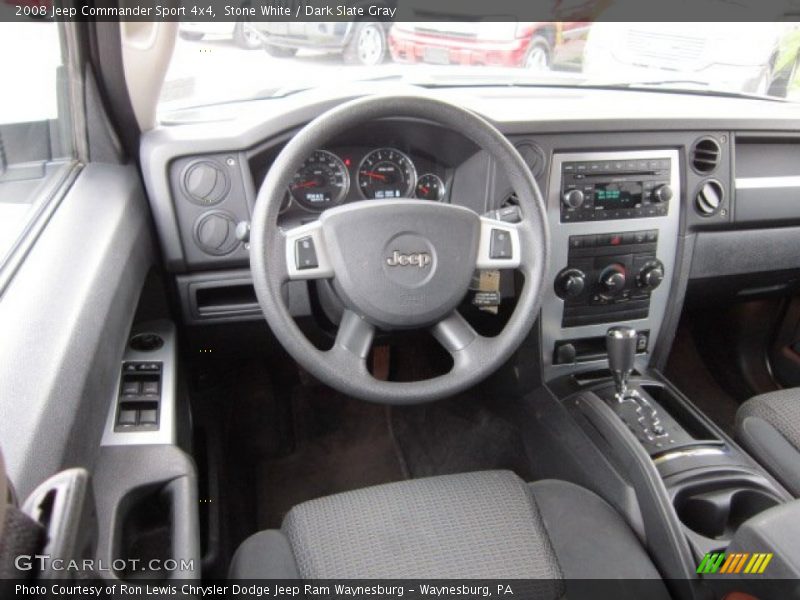 Stone White / Dark Slate Gray 2008 Jeep Commander Sport 4x4