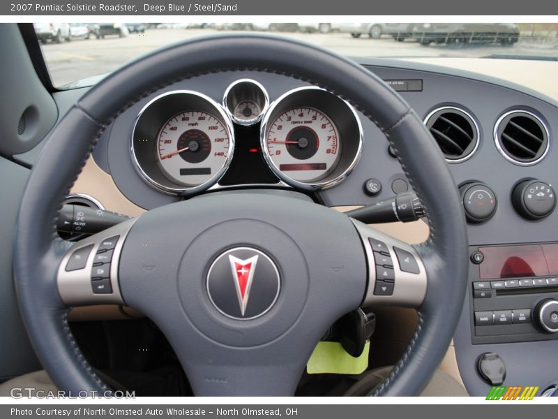 Deep Blue / Steel/Sand 2007 Pontiac Solstice Roadster