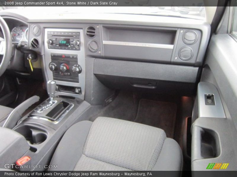 Stone White / Dark Slate Gray 2008 Jeep Commander Sport 4x4