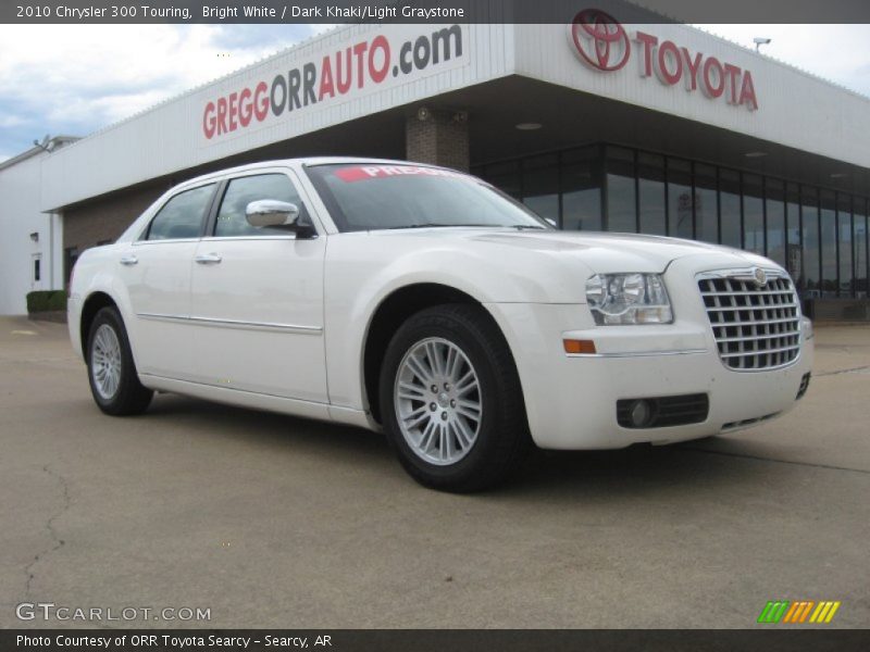 Bright White / Dark Khaki/Light Graystone 2010 Chrysler 300 Touring