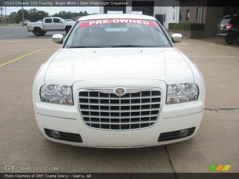 Bright White / Dark Khaki/Light Graystone 2010 Chrysler 300 Touring