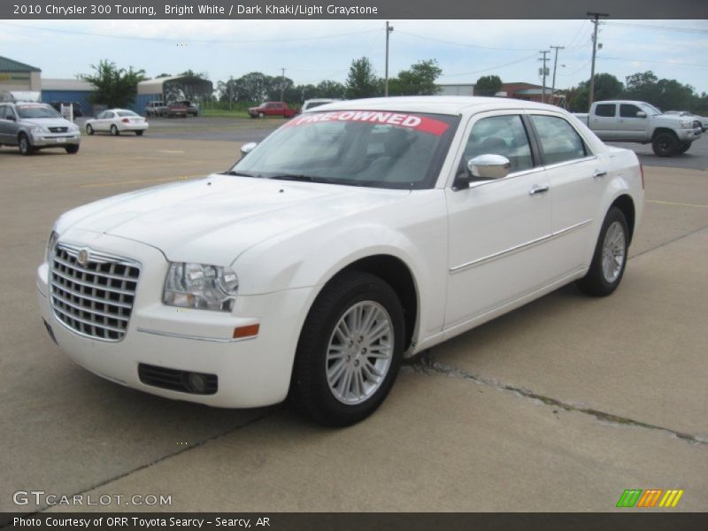 Bright White / Dark Khaki/Light Graystone 2010 Chrysler 300 Touring