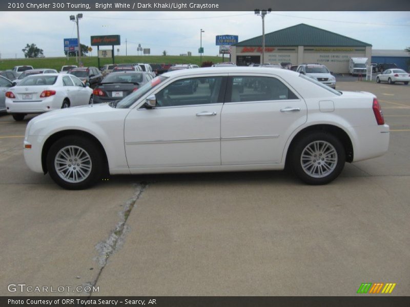 Bright White / Dark Khaki/Light Graystone 2010 Chrysler 300 Touring