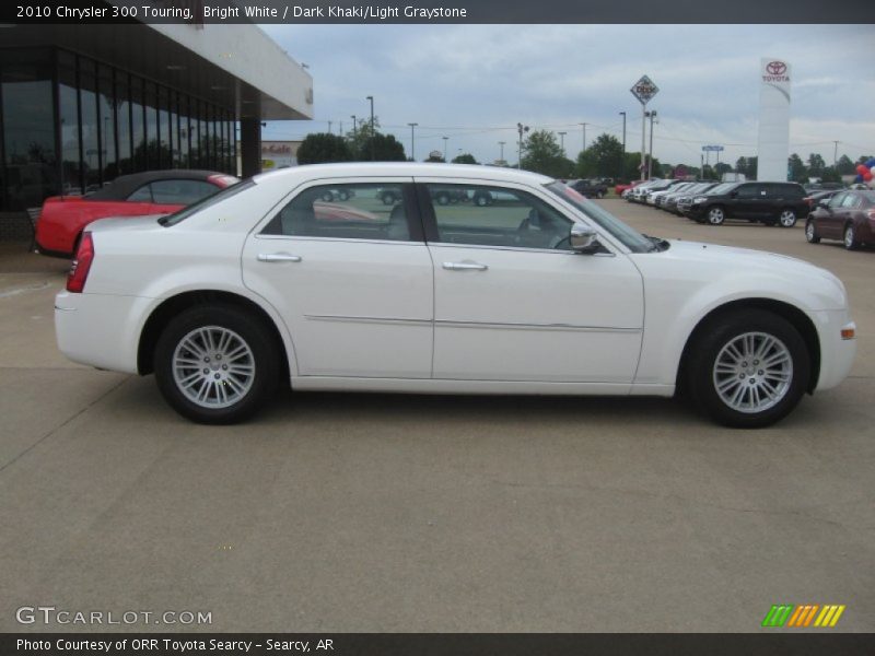 Bright White / Dark Khaki/Light Graystone 2010 Chrysler 300 Touring