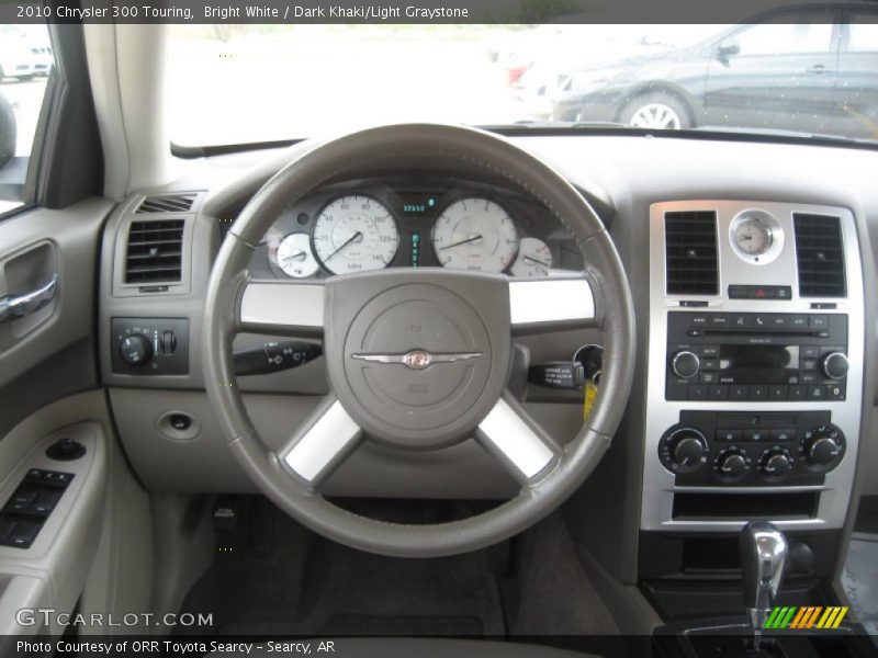 Bright White / Dark Khaki/Light Graystone 2010 Chrysler 300 Touring