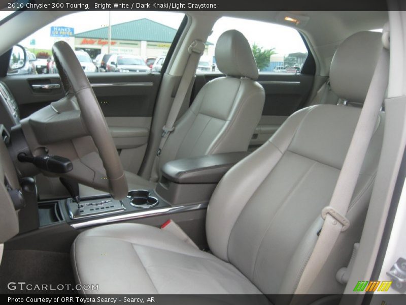 Bright White / Dark Khaki/Light Graystone 2010 Chrysler 300 Touring