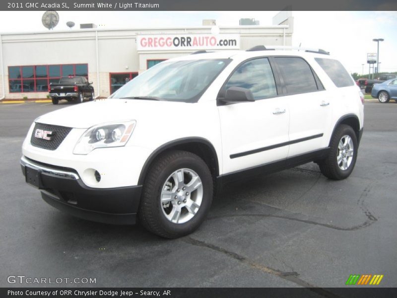 Summit White / Light Titanium 2011 GMC Acadia SL