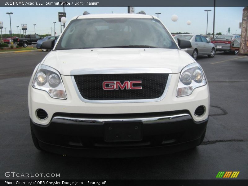 Summit White / Light Titanium 2011 GMC Acadia SL