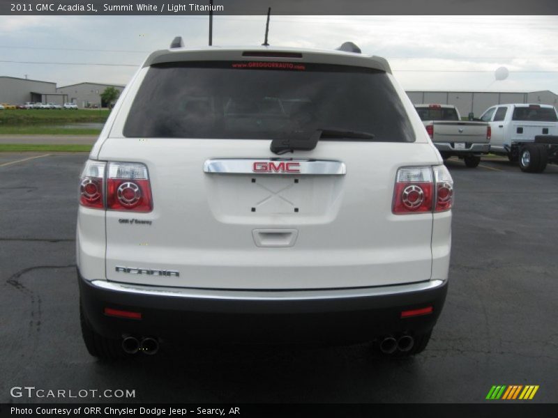 Summit White / Light Titanium 2011 GMC Acadia SL