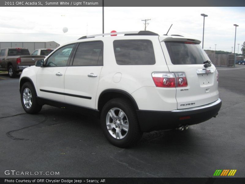 Summit White / Light Titanium 2011 GMC Acadia SL