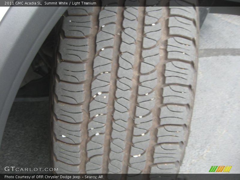 Summit White / Light Titanium 2011 GMC Acadia SL