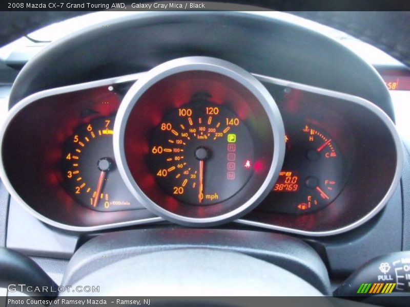 Galaxy Gray Mica / Black 2008 Mazda CX-7 Grand Touring AWD