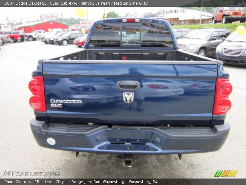 Patriot Blue Pearl / Medium Slate Gray 2007 Dodge Dakota SLT Quad Cab 4x4