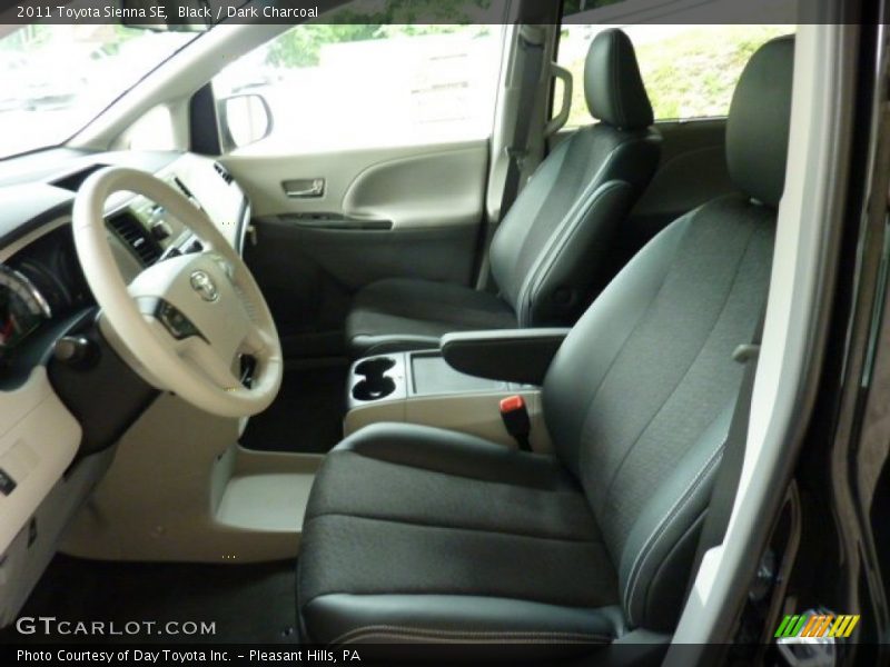 Black / Dark Charcoal 2011 Toyota Sienna SE