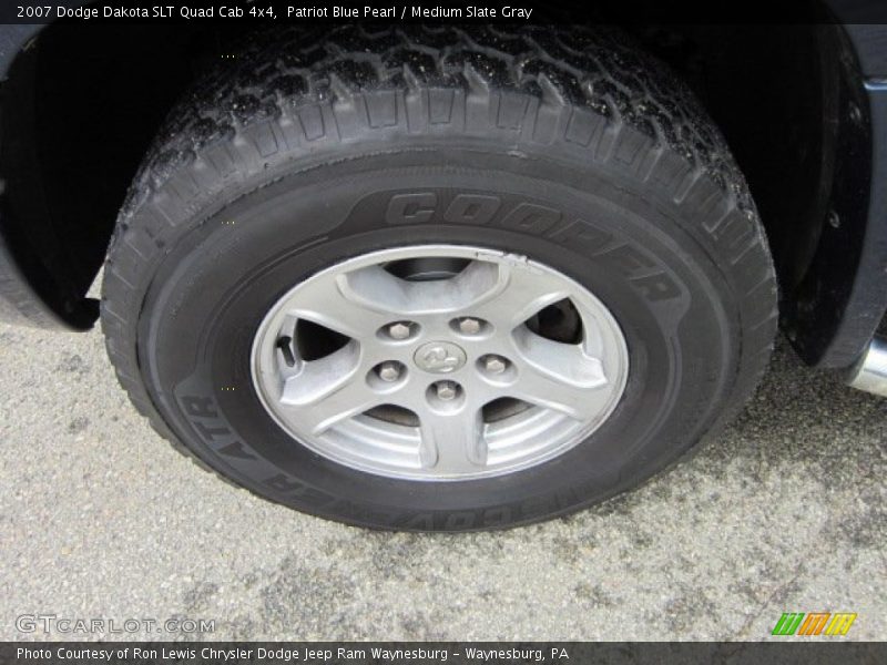 Patriot Blue Pearl / Medium Slate Gray 2007 Dodge Dakota SLT Quad Cab 4x4