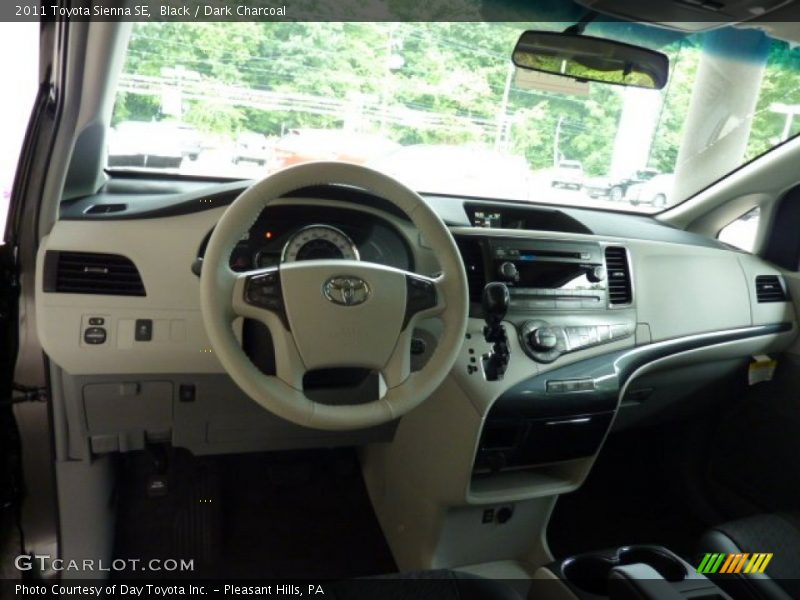 Black / Dark Charcoal 2011 Toyota Sienna SE