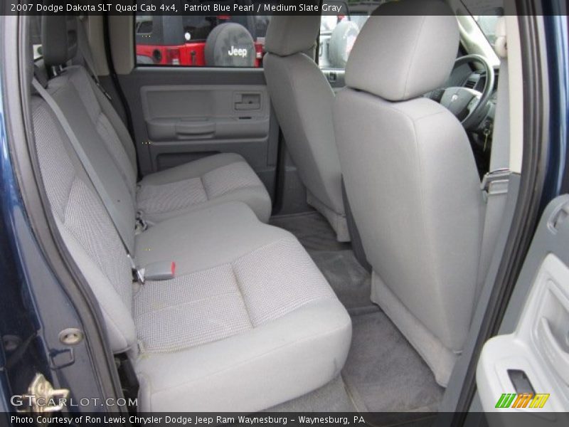 Patriot Blue Pearl / Medium Slate Gray 2007 Dodge Dakota SLT Quad Cab 4x4