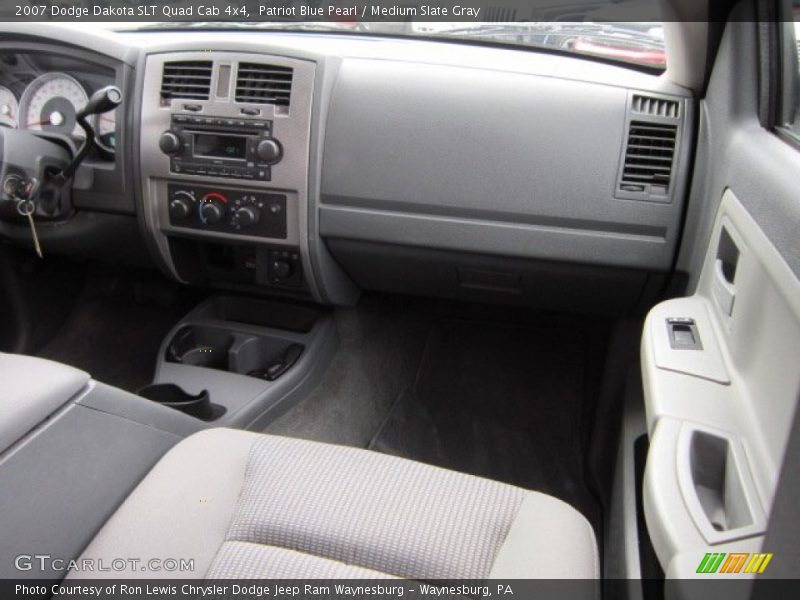 Patriot Blue Pearl / Medium Slate Gray 2007 Dodge Dakota SLT Quad Cab 4x4