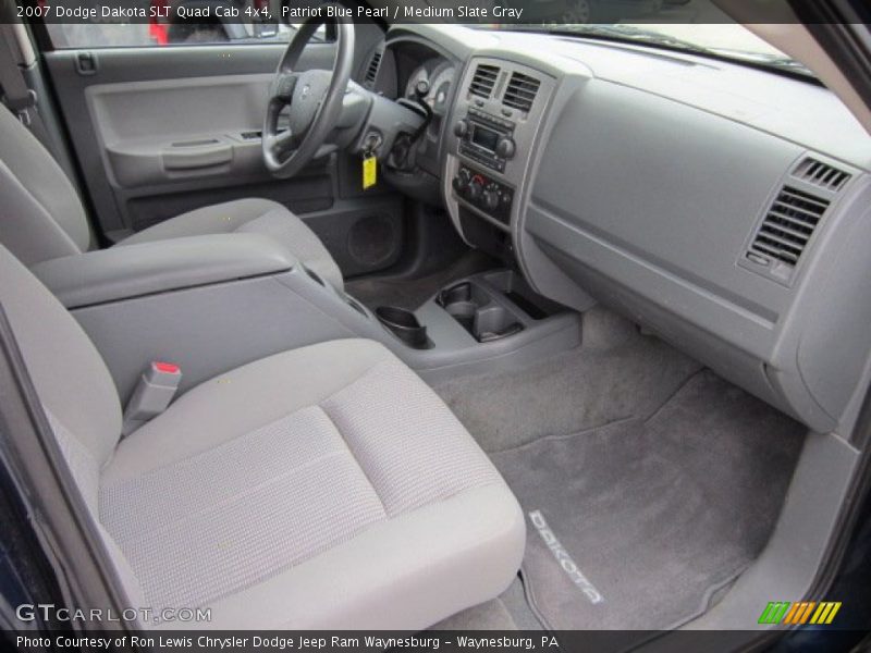  2007 Dakota SLT Quad Cab 4x4 Medium Slate Gray Interior