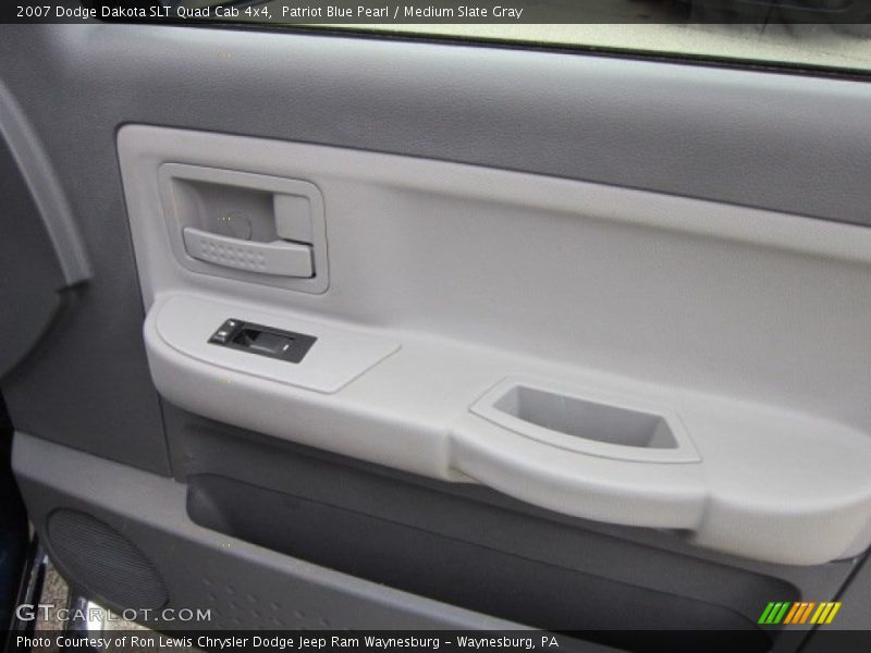 Patriot Blue Pearl / Medium Slate Gray 2007 Dodge Dakota SLT Quad Cab 4x4