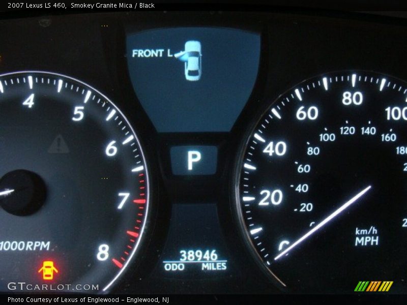 Smokey Granite Mica / Black 2007 Lexus LS 460