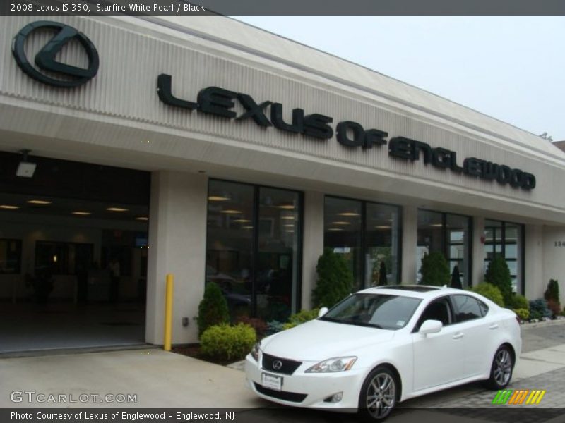Starfire White Pearl / Black 2008 Lexus IS 350