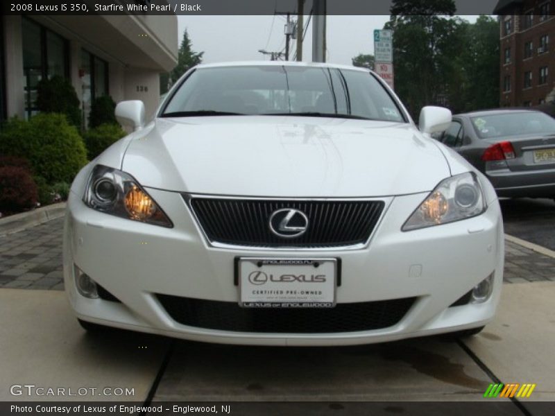 Starfire White Pearl / Black 2008 Lexus IS 350