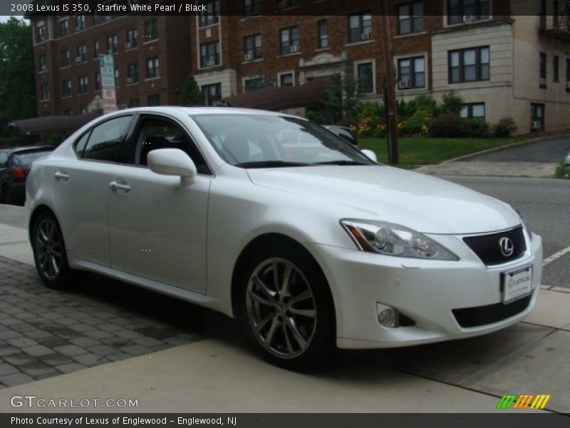 Starfire White Pearl / Black 2008 Lexus IS 350