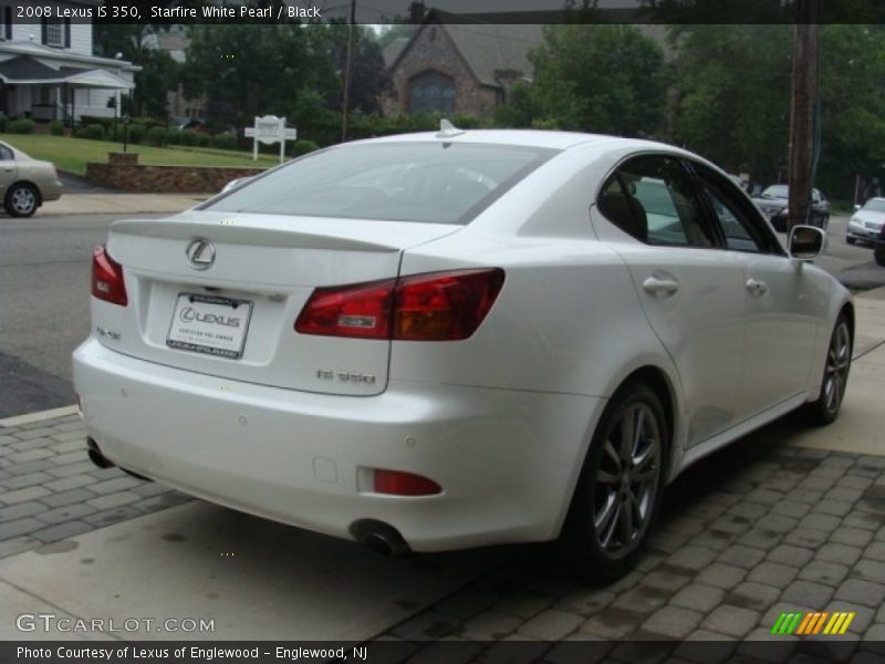 Starfire White Pearl / Black 2008 Lexus IS 350