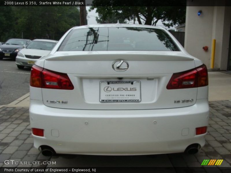 Starfire White Pearl / Black 2008 Lexus IS 350