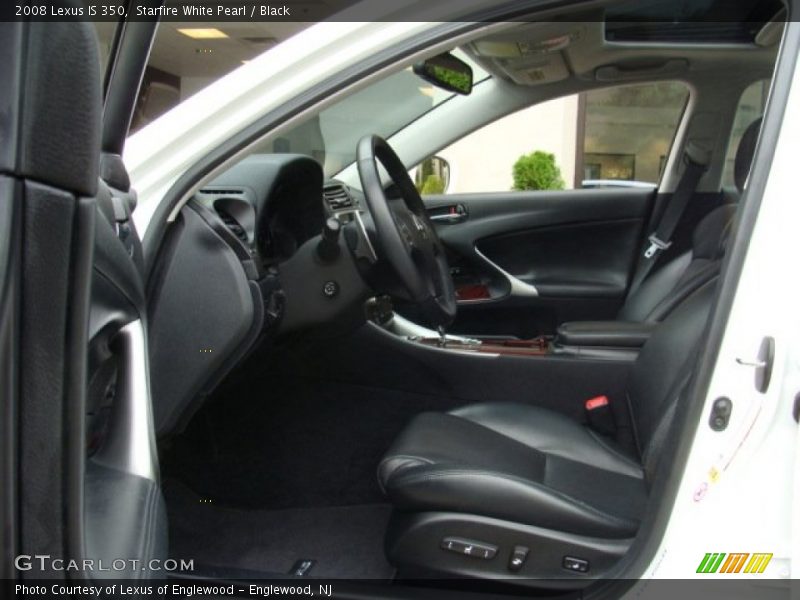 Starfire White Pearl / Black 2008 Lexus IS 350