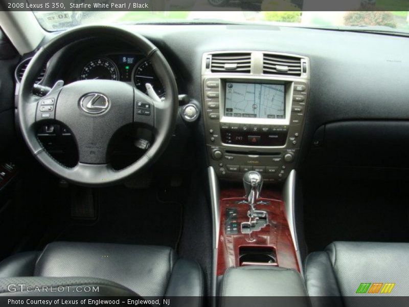 Starfire White Pearl / Black 2008 Lexus IS 350