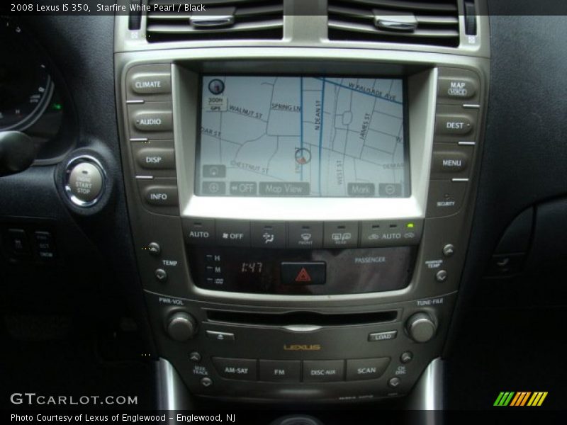 Starfire White Pearl / Black 2008 Lexus IS 350
