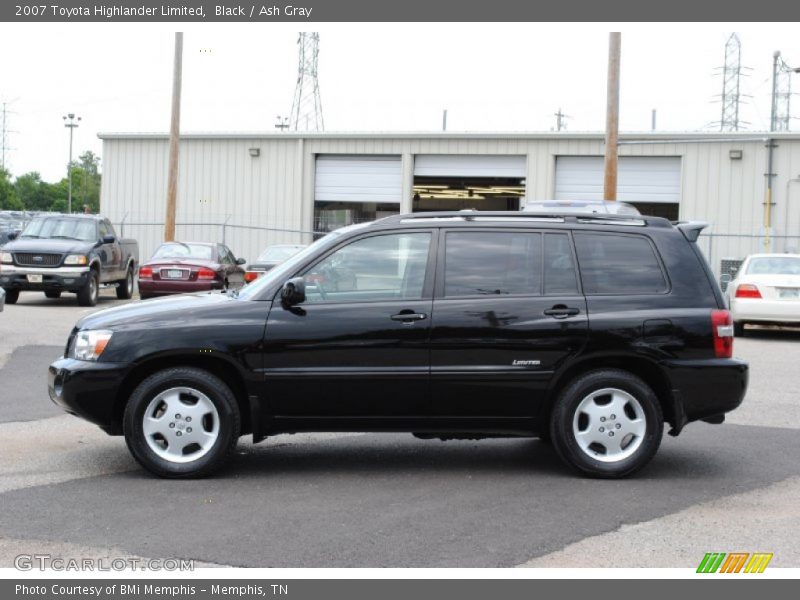 Black / Ash Gray 2007 Toyota Highlander Limited