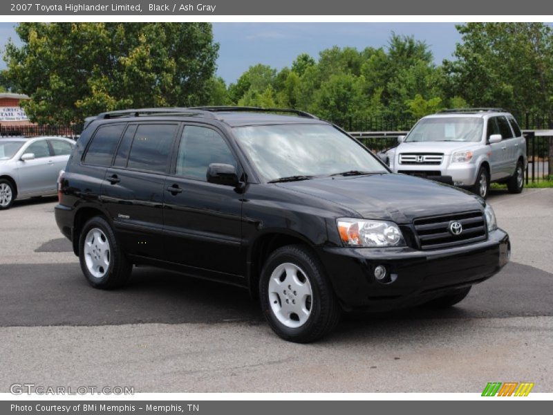 Black / Ash Gray 2007 Toyota Highlander Limited