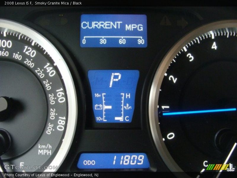 Smoky Granite Mica / Black 2008 Lexus IS F