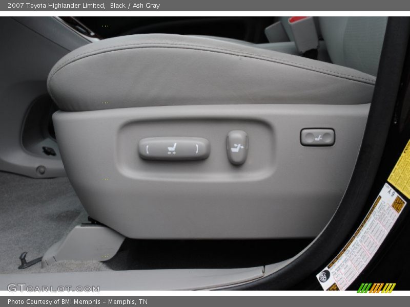 Black / Ash Gray 2007 Toyota Highlander Limited